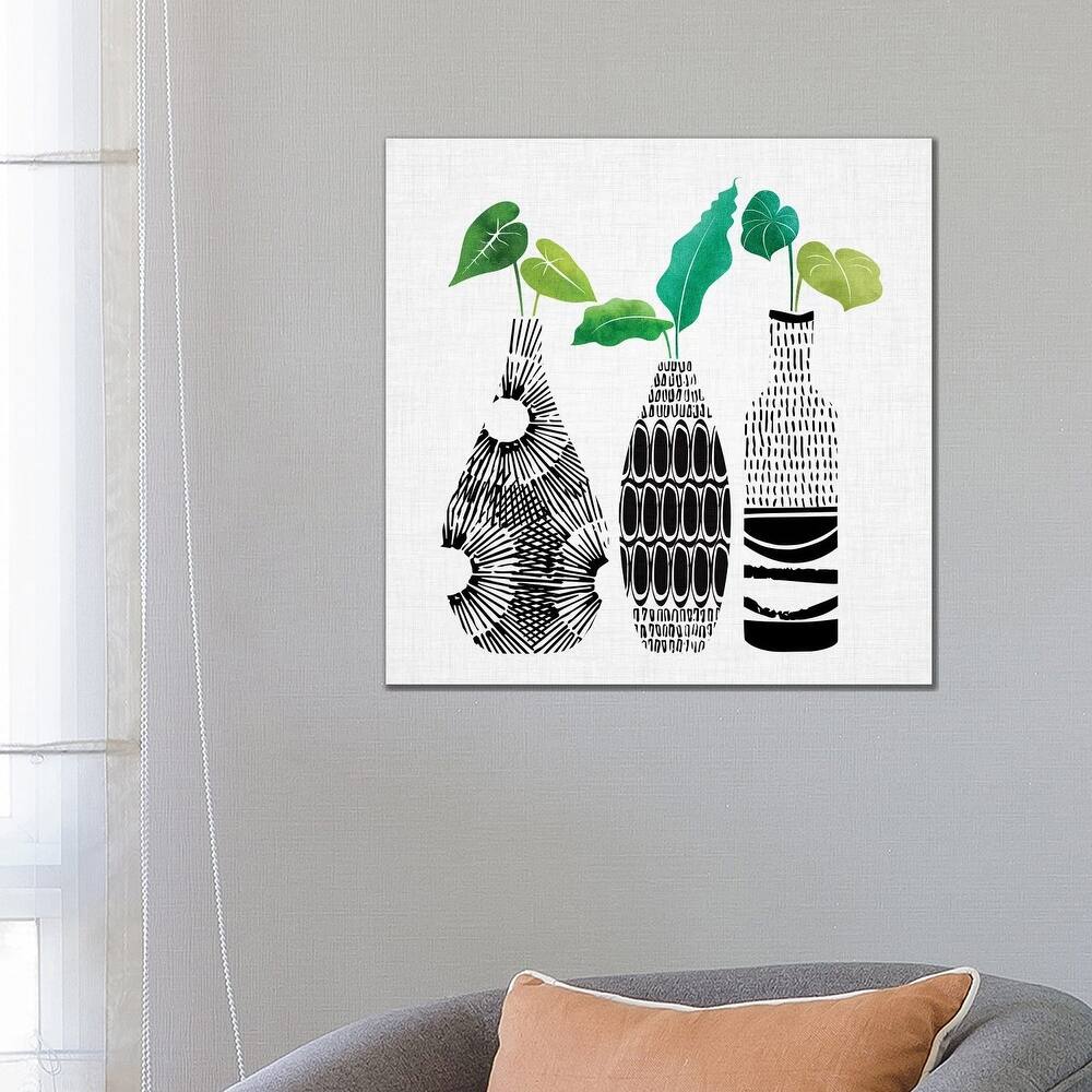 iCanvas "Tribal Vases Trio" by Modern Tropical Canvas Print