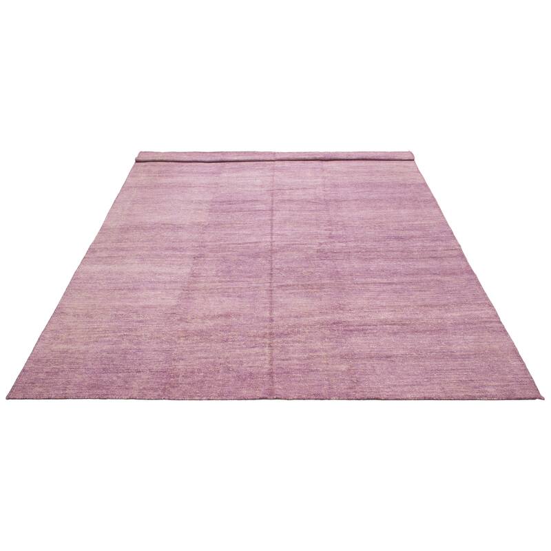 ECARPETGALLERY Hand-knotted Loreto Violet Silk Rug - 10'0 x 12'8