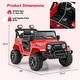 preview thumbnail 6 of 36, Gymax 12V Kids Ride on Truck Car w/Remote Control Threaded Wheels 3