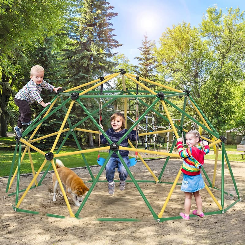 Climbing Dome 10FT Dome Climber Hammock Kids Outdoor Play Jungle Gym - 120 x 120 x 60 in