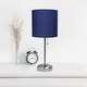 preview thumbnail 64 of 99, Porch & Den Custer Metal/ Fabric Lamp with Charging Outlet