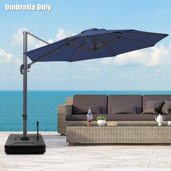 slide 1 of 23, Patio Cantilever 10-foot Outdoor Hanging Offset Umbrella