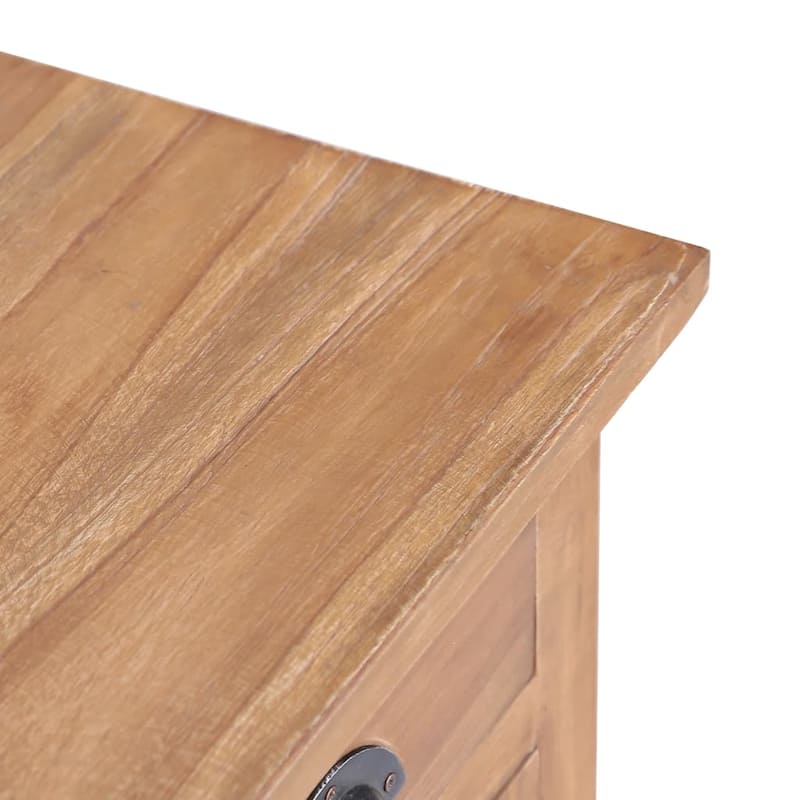vidaXL Side Cabinet 25.6"x11.8"x29.5" Solid Teak