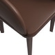 preview thumbnail 33 of 63, Vivara Set of 2 Leather Dining Chair with Padded Seat - Mid-Century Arm Chair for Home Office Bar & Kitchen