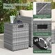 preview thumbnail 12 of 34, Costway Propane Tank Cover Table,16 Inch Square PE Rattan Gas Tank - See Details