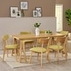 preview thumbnail 20 of 20, Chazz Mid-Century Modern 7 Piece Dining Set with A-Frame Table by Christopher Knight Home