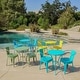 preview thumbnail 6 of 28, Colmar Outdoor 3-piece Bistro Set by Christopher Knight Home