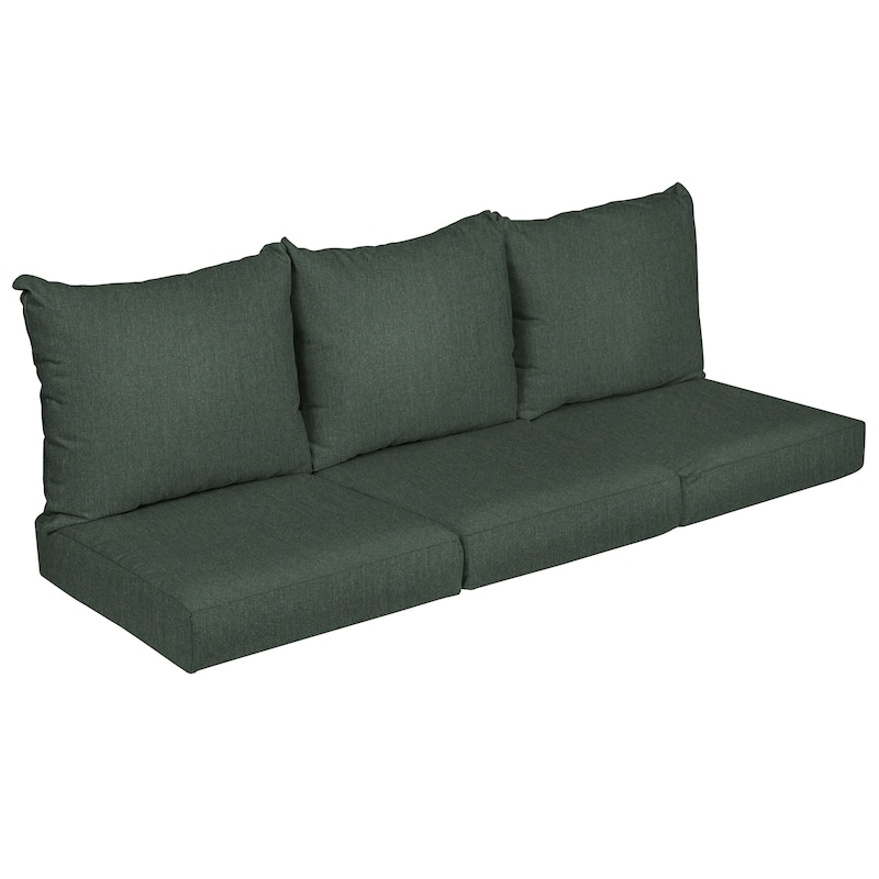 Sorra Home Sunbrella Outdoor Deep Seating Sofa Pillow and Cushion Set
