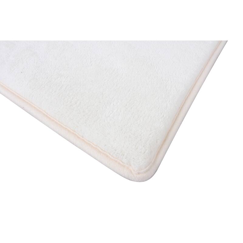 FABBRICA HOME Ultra-Soft Extra-Thick Non-Slip Memory Foam Long Bath Runner Mat 2 ft x 6 ft
