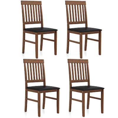 Rubber Wood Dining Chairs Set of 4