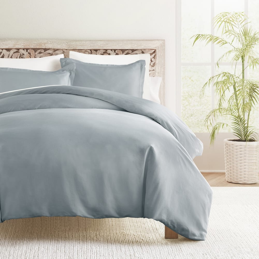 Solid Cotton Duvet Cover Set