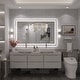 preview thumbnail 154 of 161, Large LED Bathroom mirror Tempered Glass Dimmable Anti-Fog Vanity Mirror