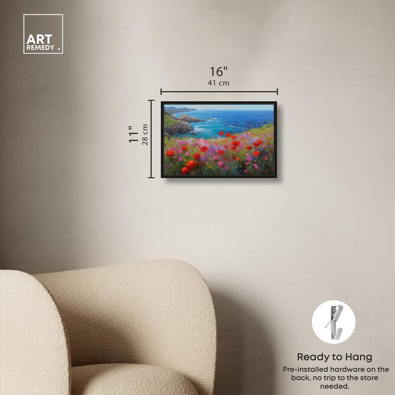Ocean View Bloom II Canvas by Art Remedy