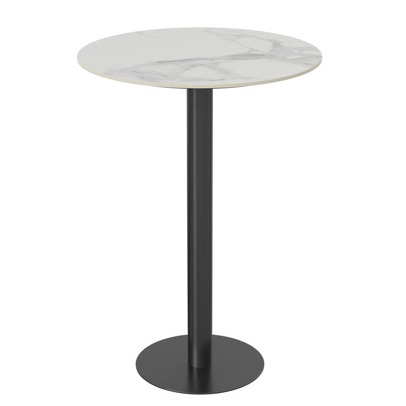 Tall Round Bar Height Bistro Pub Table for Business, Commercial Cafe