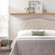 Brookside Liza Upholstered Curved and Scoop-Edge Headboards - Cream-Curved - Full