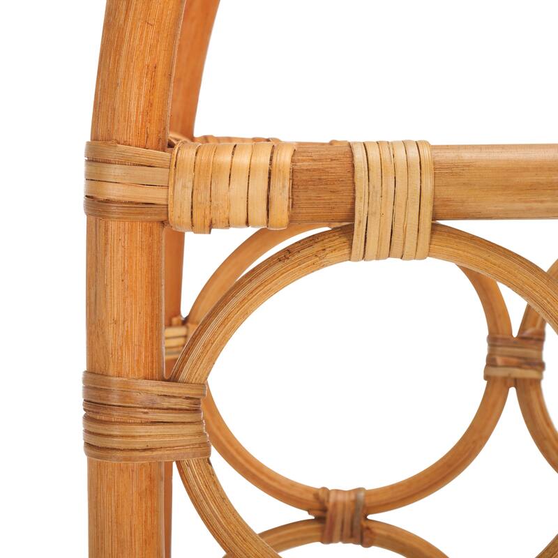 SAFAVIEH Kart Rattan Wine Rack (Fully Assembled) - 10.6 In. W x 7.8 In. D x 23.6 In. H - 11Wx8Dx24H