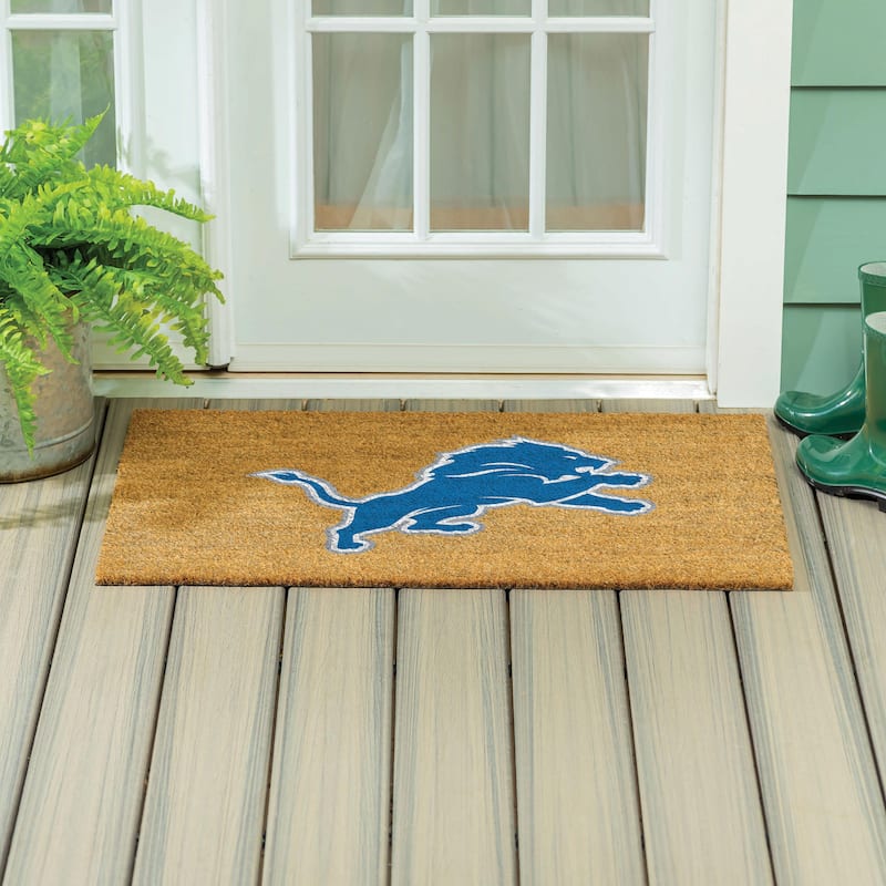 Detroit Lions Full Color Indoor/Outdoor Coir Mat