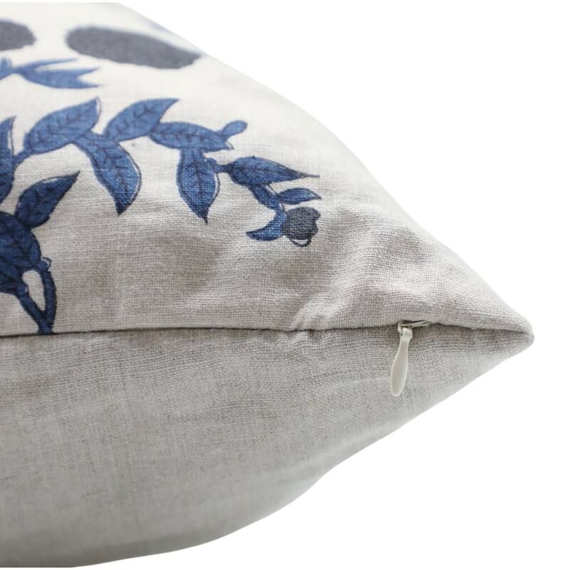 Fabdivine Linen Bohemian Block print pillow Cover