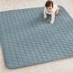 preview thumbnail 72 of 90, Premium Play Mat - Soft and Comfortable Kids & Toddler Play Mat with Non-Slip Bottom by Comfy Cubs Pacific Blue - Square - 56" x 56"