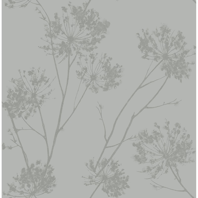 Seabrook Designs Wild Grass Glass Beaded Unpasted Wallpaper