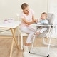 preview thumbnail 4 of 7, Gymax Baby High Chair w/ 7 Height & 3 Footrest Adjustable Cup holder 2