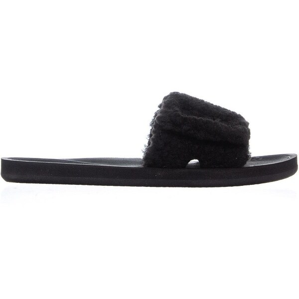 michael kors fur slide sandals