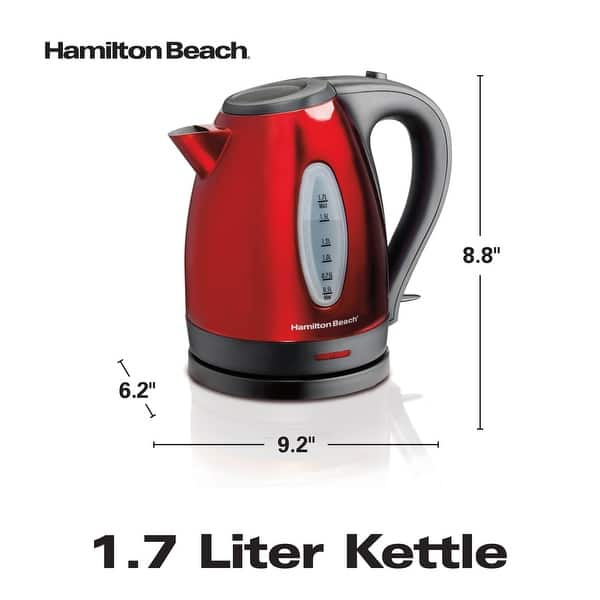Hamilton Beach Electric Tea Kettle, Water Boiler & Heater, 1.7