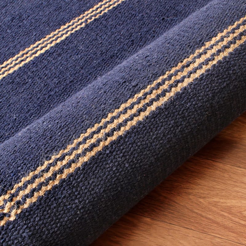 Sevita Striped Jute Area Rug