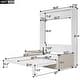 dimension image slide 1 of 2, Queen Size Murphy Bed Cabinet Wall Bed Space-Saving Sleeping Arrangement with Sofa for Small Apartment Studio, Hide Away Bed