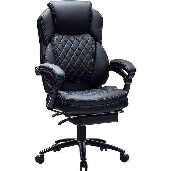 Oversized Office Chair with Footrest and Rocking Function - Bed Bath ...