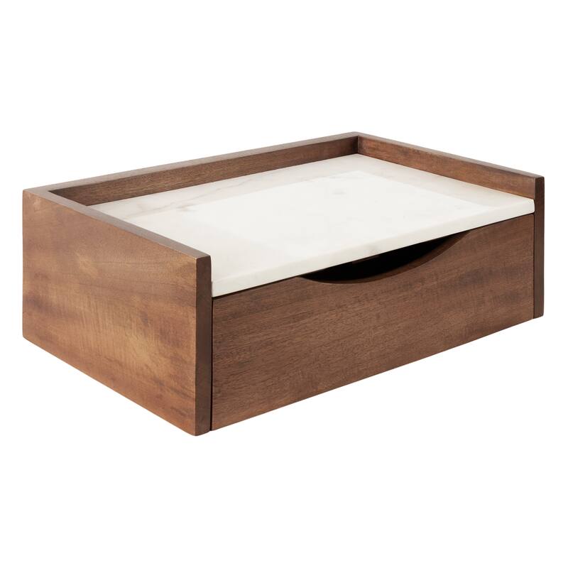 Kate and Laurel Kitt Premium Sold Wood Floating Shelf Side Table