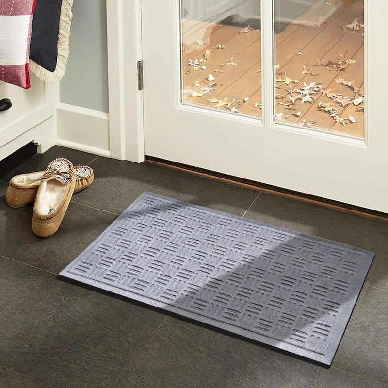 A1HC New All Weather Superior Dirt and Moisture Absorbing Polypropylene Door Mat with Non-Slip Backing for Inside Outside Use