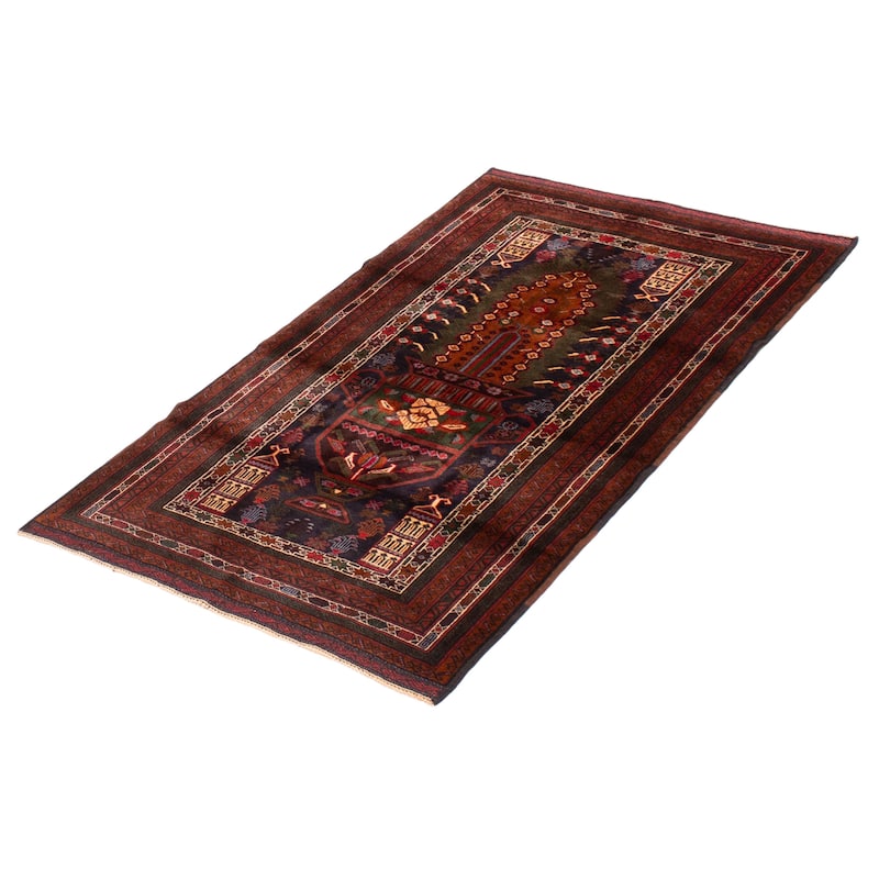 Teimani Navy Rug 3'6" x 6'0" - 3'6 x 6'0