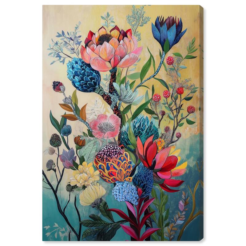 Exotic Bloom Medley I Canvas by Art Remedy, Gallery Wrapped - 24" x 36"