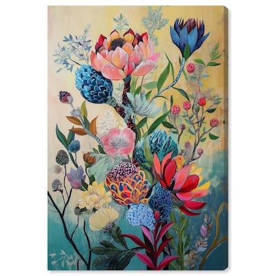 Exotic Bloom Medley I Canvas by Art Remedy, Gallery Wrapped
