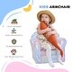 preview thumbnail 3 of 16, Kids Sofa Chair, Toddler Sofa with Glow in the Dark Fairy Design & Wooden Frame, Upholstered Baby Sofa for 18-36 Months