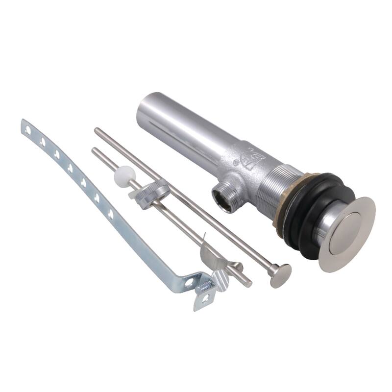 Columbia Brass Pop-Up Drain with Overflow - Brushed Nickel