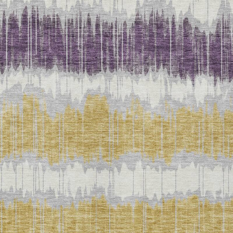 HomeRoots Striped Transitional Rectangle Outdoor Rug