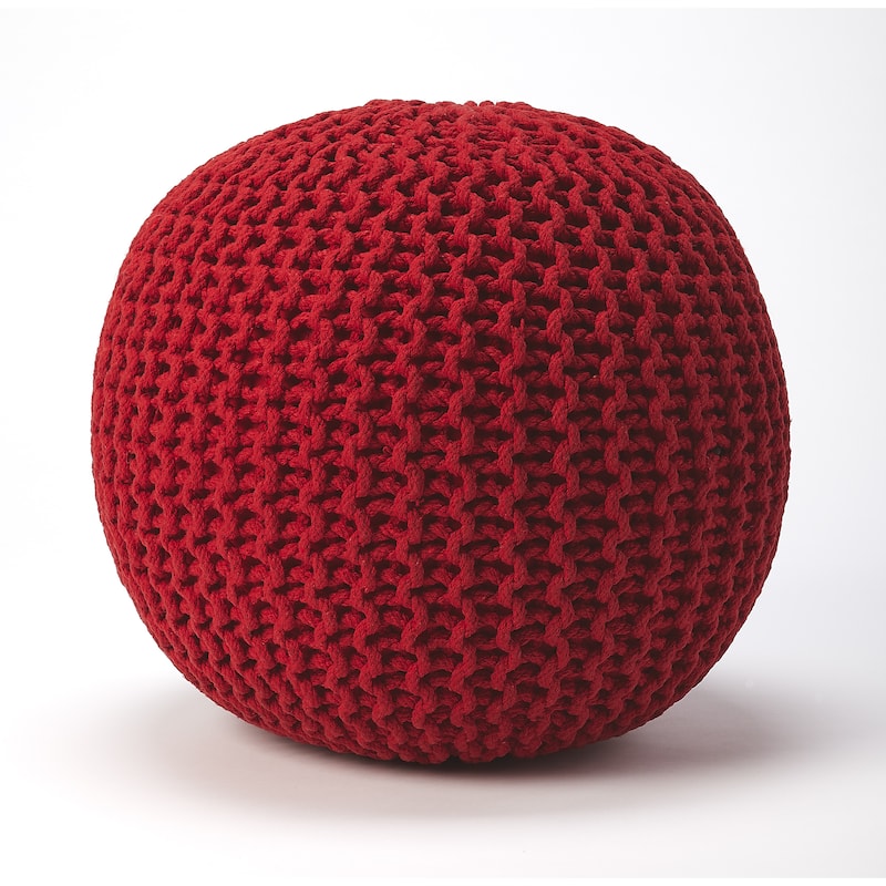Pincushion Woven Pouf