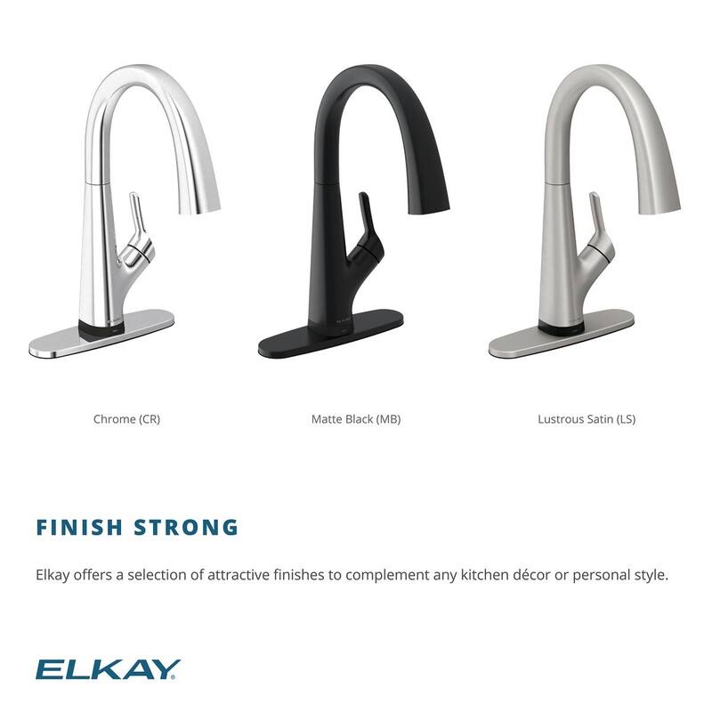 Elkay Avado Single Hole 2-in-1 Kitchen Faucet with Filtered Drinking Water