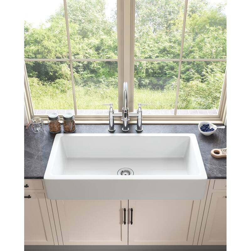 Farmhouse Sink Deep Apron Sink Undermount Kitchen Sink Single Farm Sink