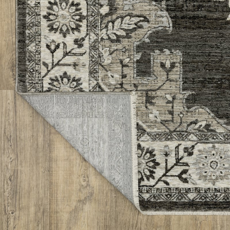 Style Haven Cádiz Medallion Grey/ Beige Area Rug