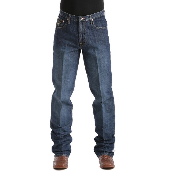 Shop Cinch Western Denim Jeans Mens Black Label Loose Dk Wash - Free ...