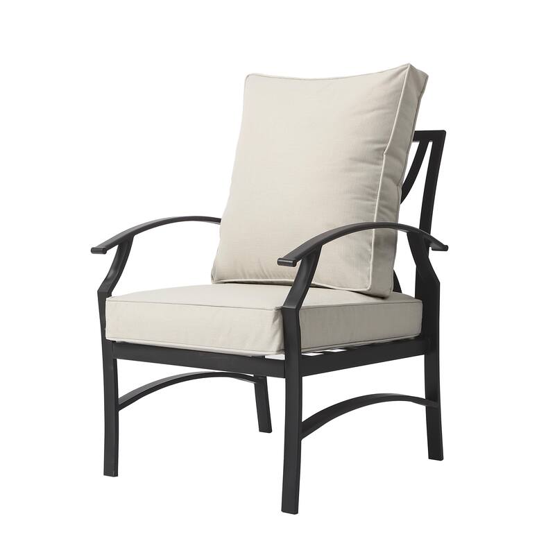 3-Piece Outdoor Metal Bistro Set with Cushion