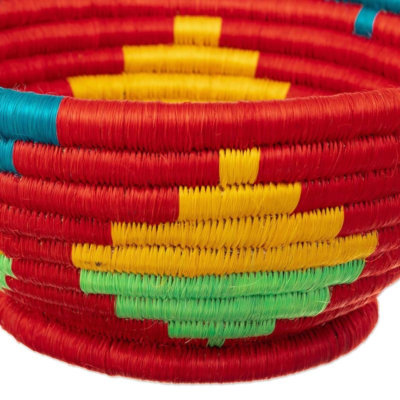 Novica Handmade Guacamayas Summer Natural Fiber Decorative Bowl