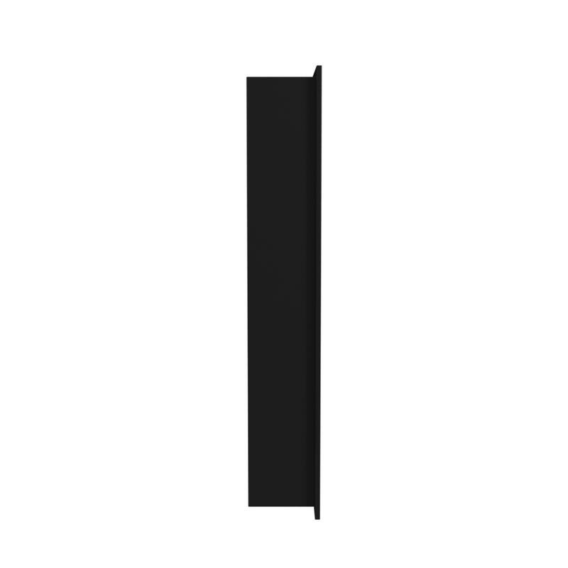 12-in x 24-in Ultra-thin Frame Recessed Stainless Steel Shower Niche Matte Black