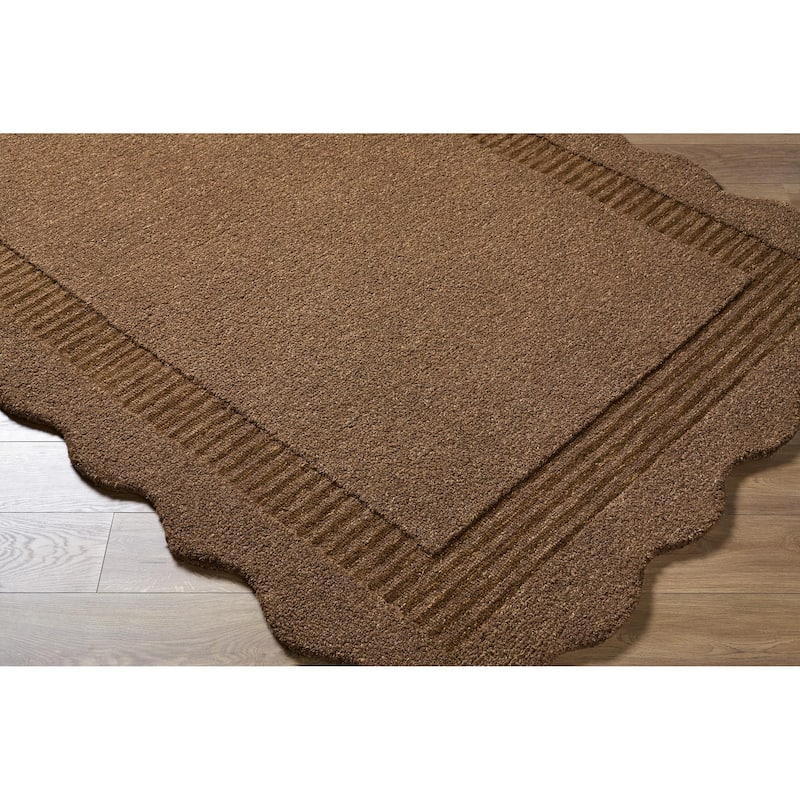 Livabliss Scalloped Modern & Contemporary Area Rug