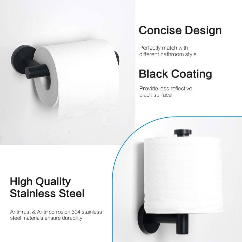 5-Piece Bath Hardware Set Towel Bar Towel Holder Set in Stainless Steel