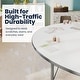 preview thumbnail 11 of 46, Mobile 48''W x 72''L Kidney Thermal Laminate Activity Table - Adj. Short Legs