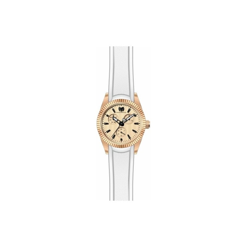 Technomarine Women's TM-724004 Sea Quartz Chronograph Rose Gold Dial Watch - Rose Gold